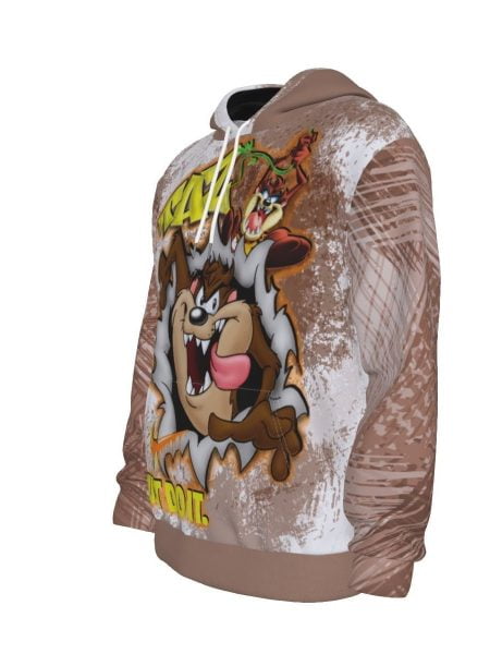 Taz Mania Pullover Hoodie Men Thicken Fall Outerwear