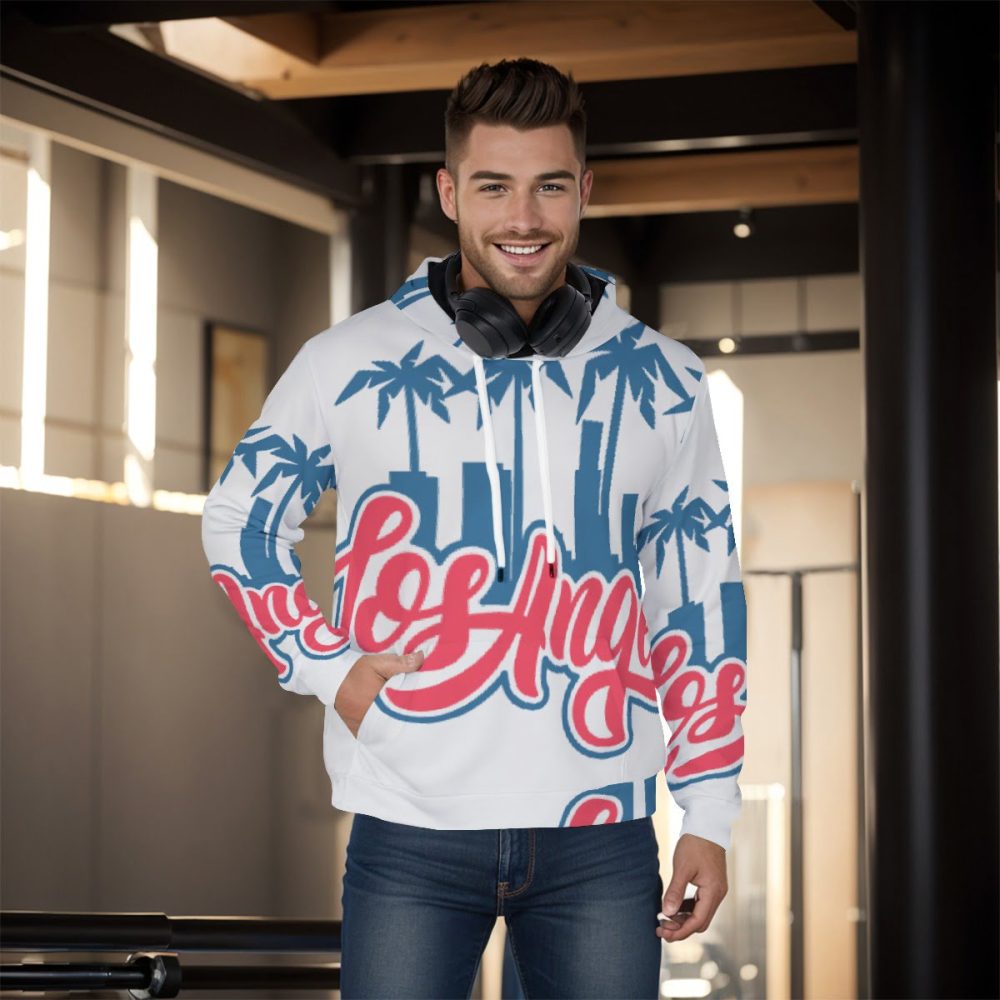 Los Angeles Men Hoodie Pullover Sports Top