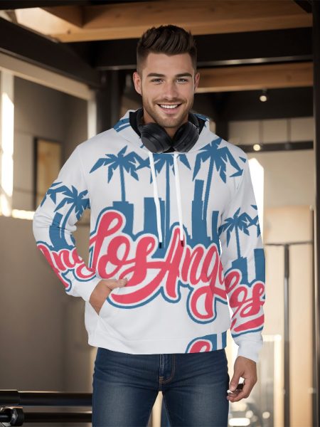 Los Angeles Men Hoodie Pullover Sports Top