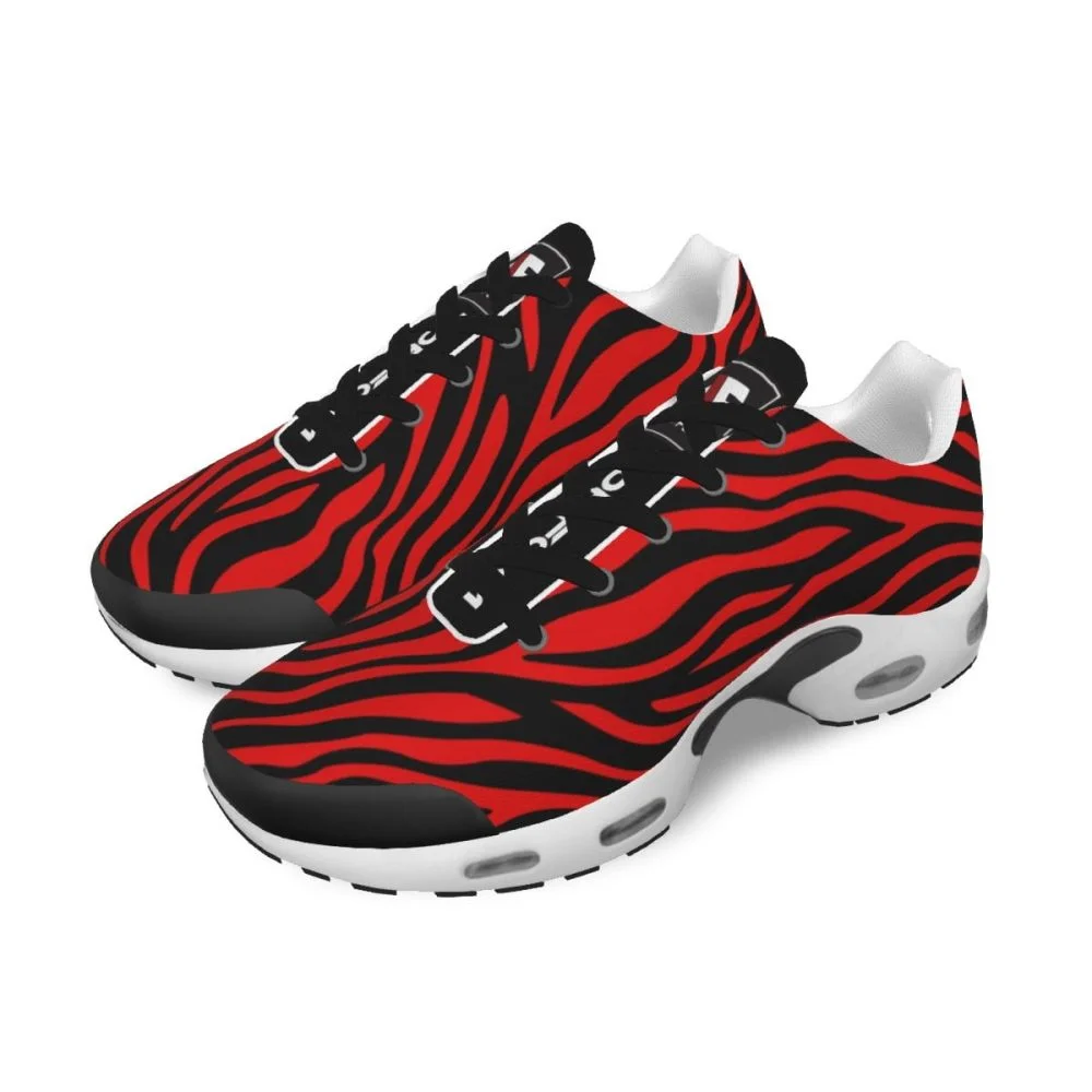 Red Zebra Men Running Shoe Air Cushion Sports Fitness Workout