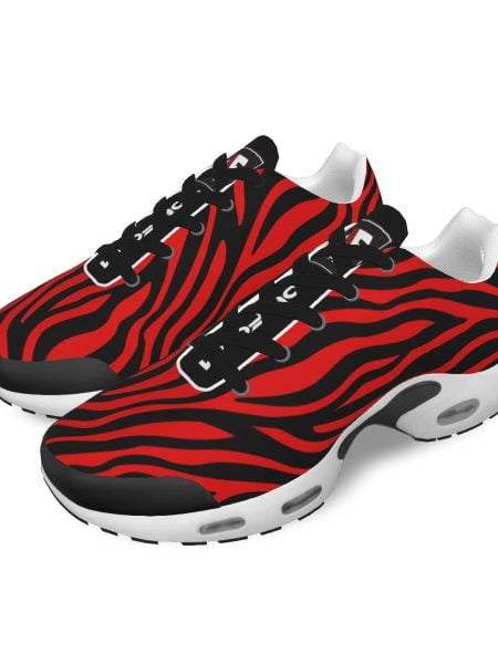 Red Zebra Men Running Shoe Air Cushion Sports Fitness Workout