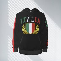 No Italian Weakness Men Hoodie Thicken Pullover Sweater