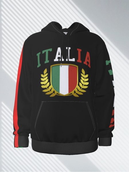 No Italian Weakness Men Hoodie Thicken Pullover Sweater