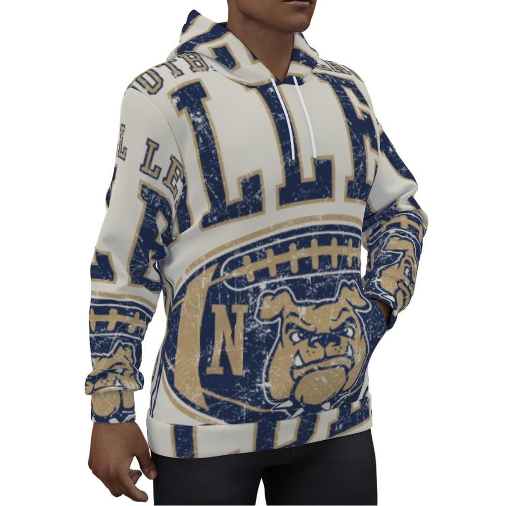 Football Bulldog Street Hoodie Men Pullover Game Day