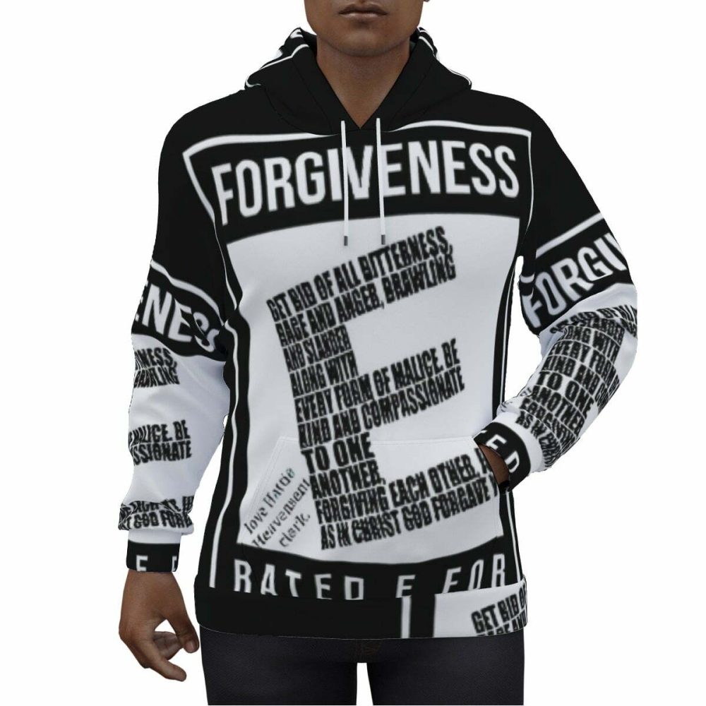 Men Forgiveness Pullover Hoodie Game Day Ready