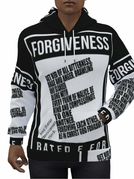 Men Forgiveness Pullover Hoodie Game Day Ready