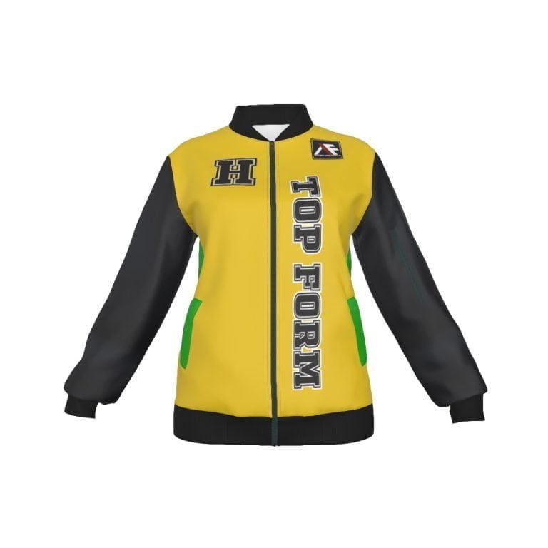 Jamaican Colour Women Jacket Streetwear Top Form Line