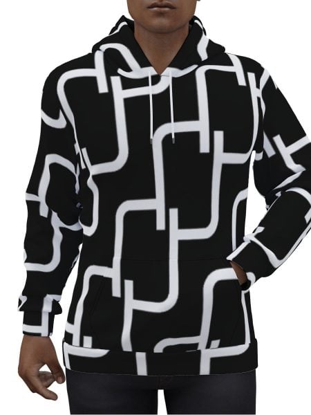 Fully Maze Men Hoodie Pullover Casual Hang out