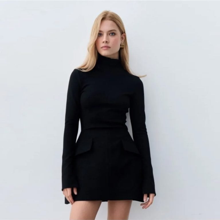 Chic-Red-Mini-Dress-Women-Pockets-Elegant-5