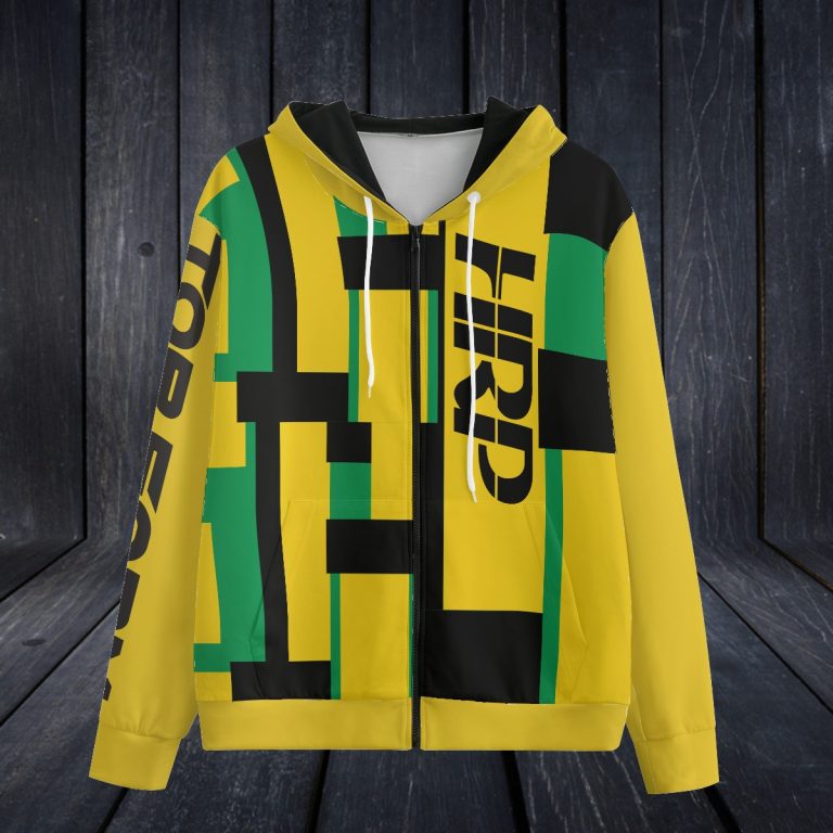 HRP Jamaican We Seh Hoodie Zip Up With Pocket Interlock