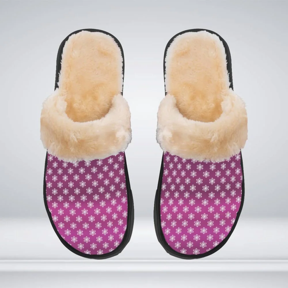 Comfortable Women Plush Slippers Home Wear