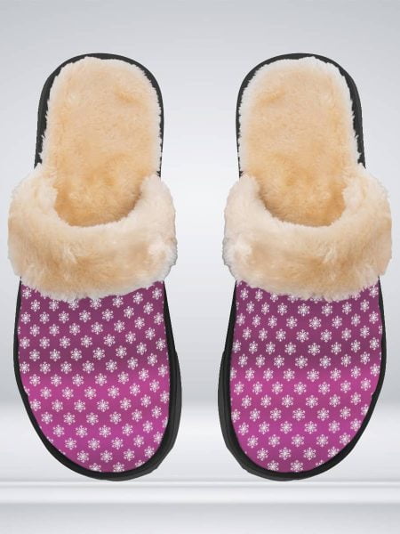 Comfortable Women Plush Slippers Home Wear