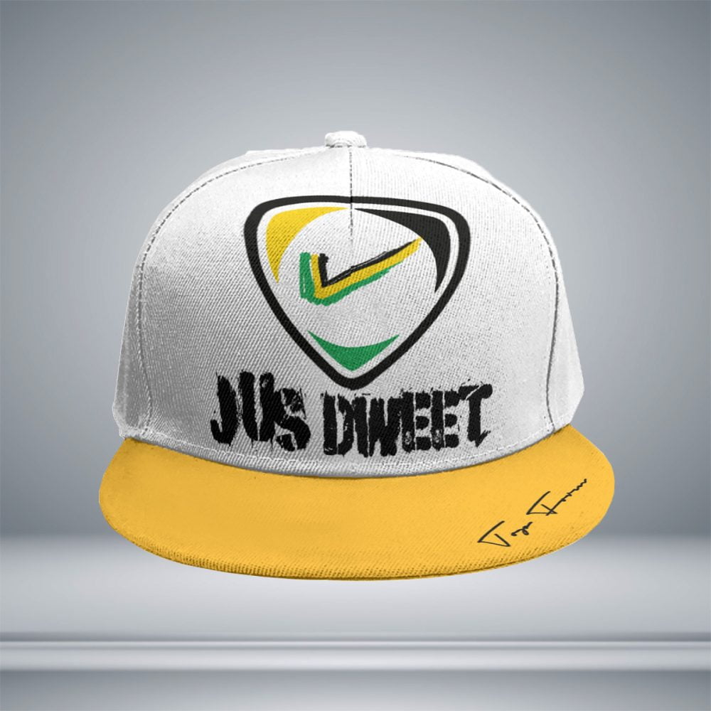 Jus Dweet Jamaican Snapback Baseball Cap With Flat Brim