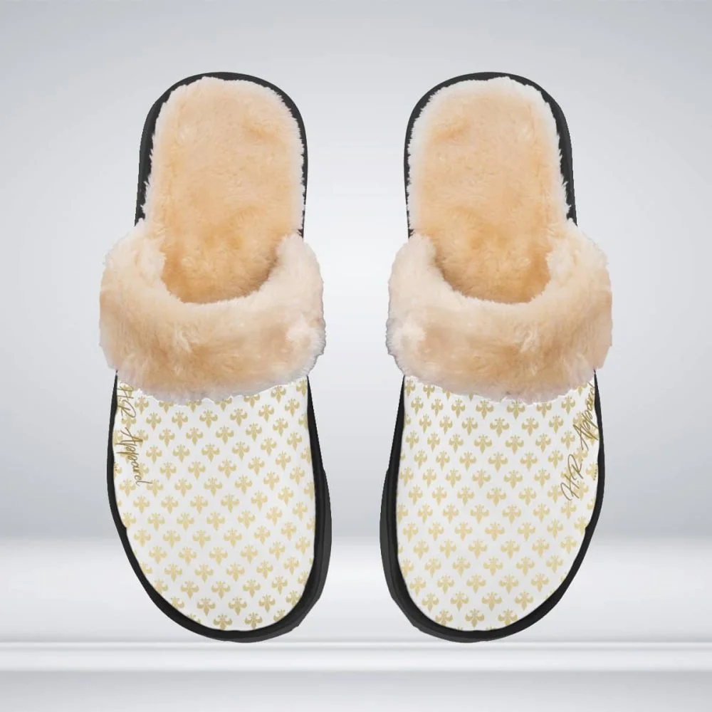 Plush Slippers Women Warm Wear Stay Home