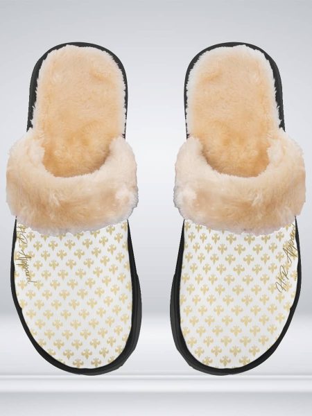 Plush Slippers Women Warm Wear Stay Home