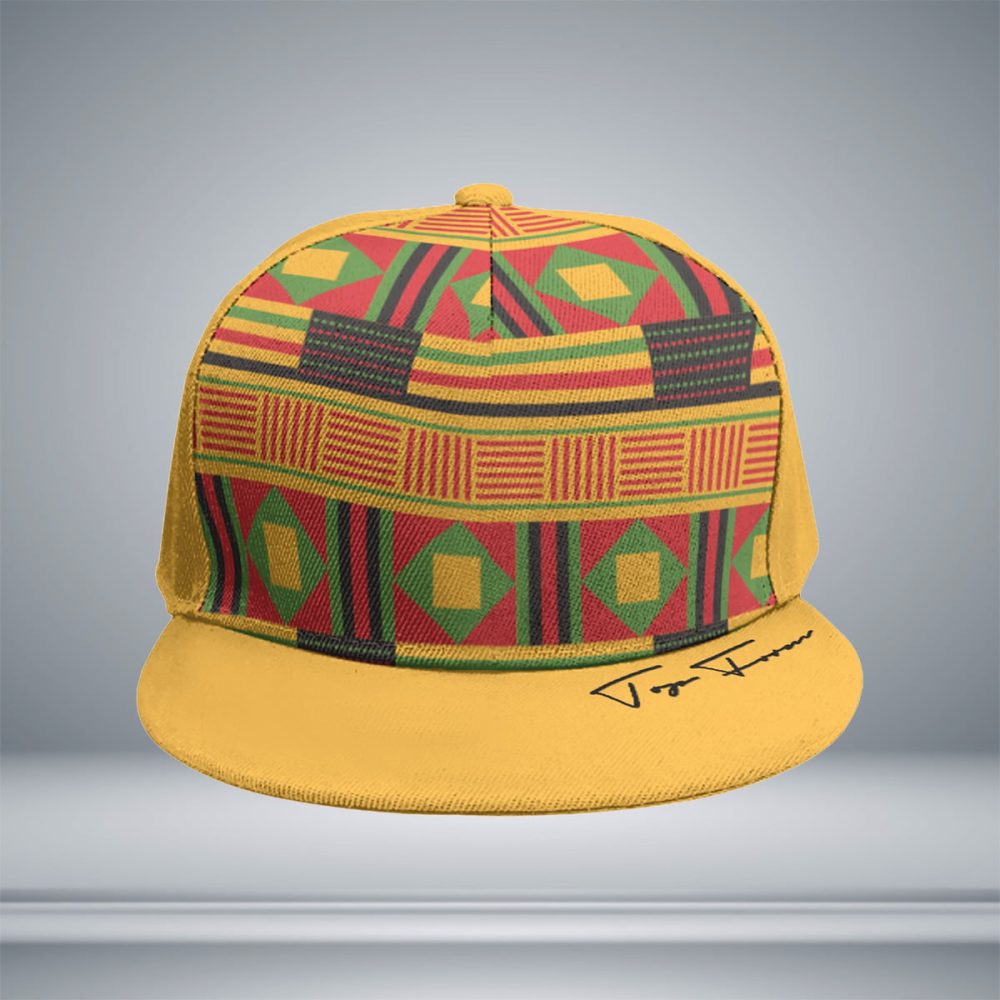 Top Form African Snapback Baseball With Flat Brim Cap