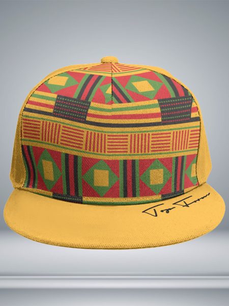 Top Form African Snapback Baseball With Flat Brim Cap