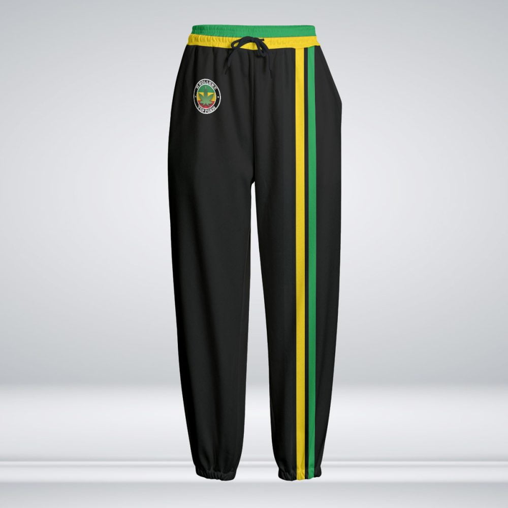 Unisex Jamaican Knitted Pants Fleece Workout Wear