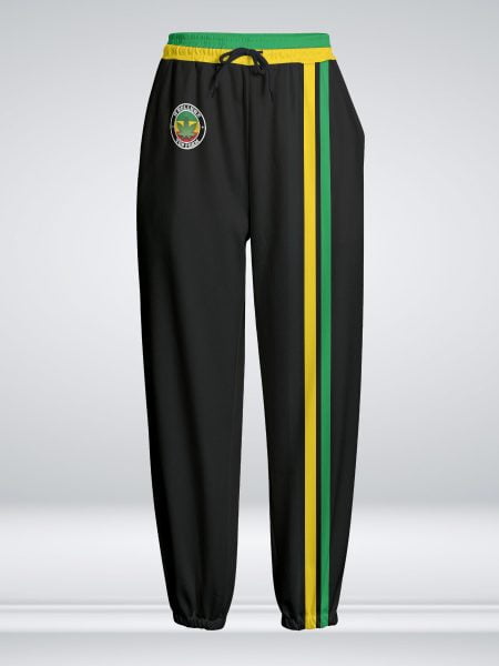 Unisex Jamaican Knitted Pants Fleece Workout Wear