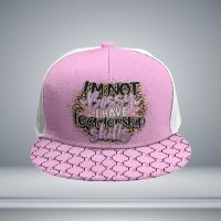 Boss Lady Snapback Baseball Cap With Flat Brim