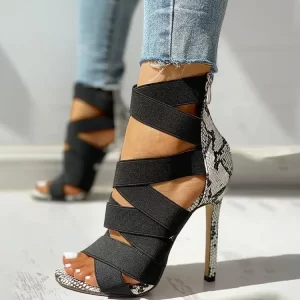 Ankle Strap High Heels Gladiator Women Sandals