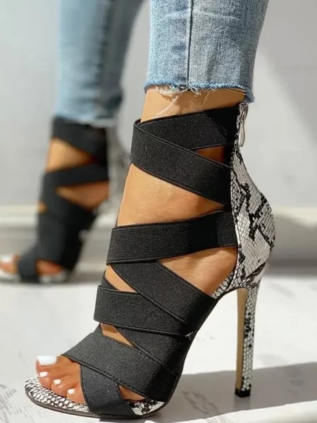 Ankle Strap High Heels Gladiator Women Sandals