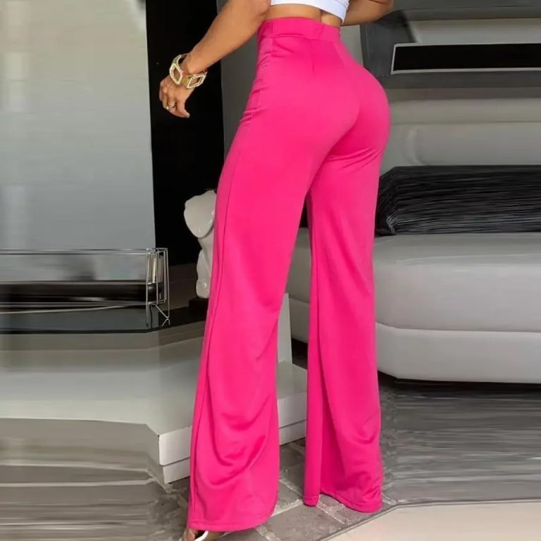 High-Waist-Wide-Leg-Elegant-Pants-Bootcut-Summer-6