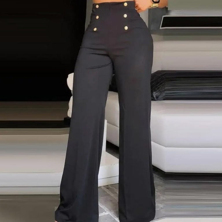 High-Waist-Wide-Leg-Elegant-Pants-Bootcut-Summer-7