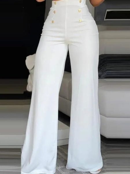 High Waist Wide Leg Elegant Pants Bootcut Summer