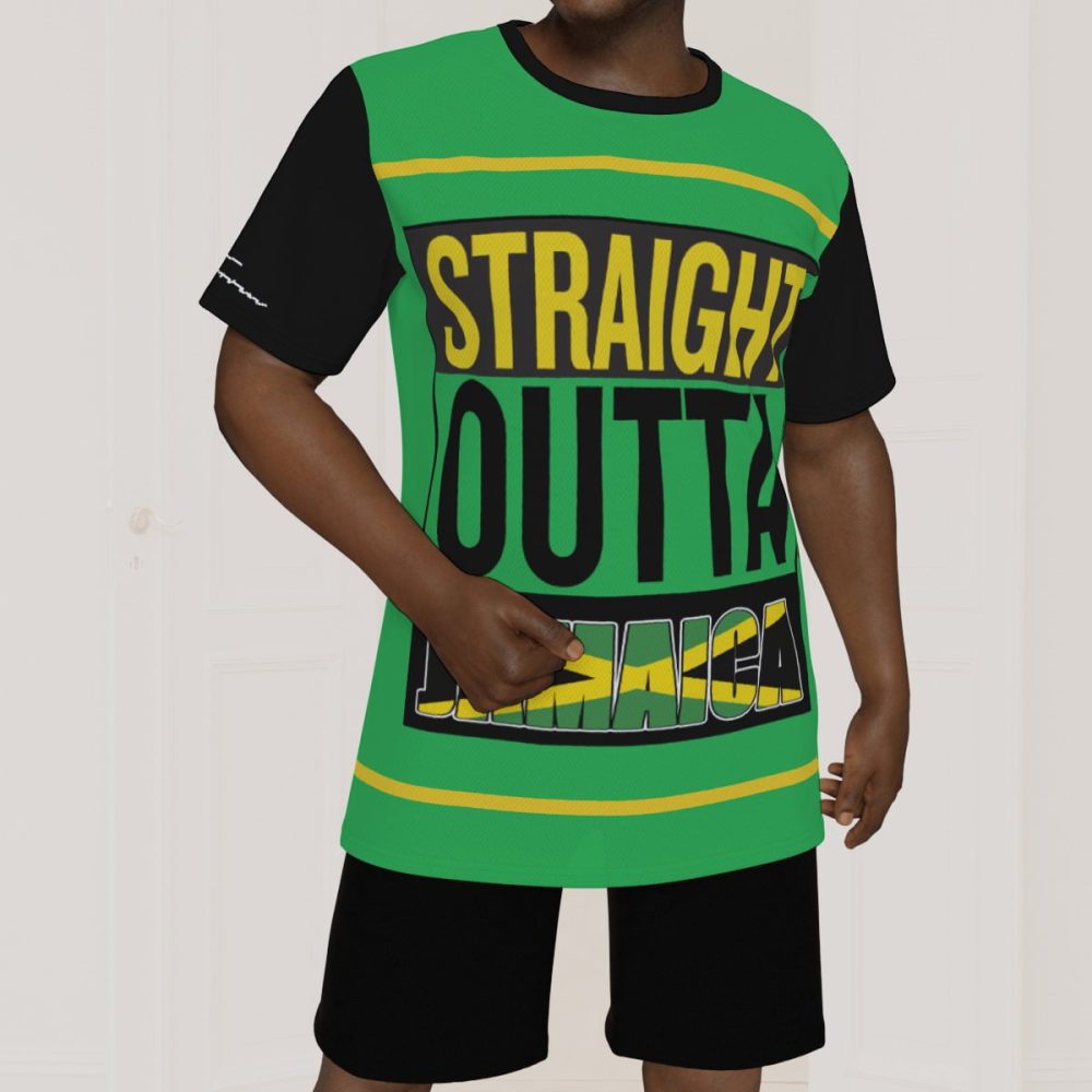 Straight Outta Jamaiaca T-Shirt Men Birdseye