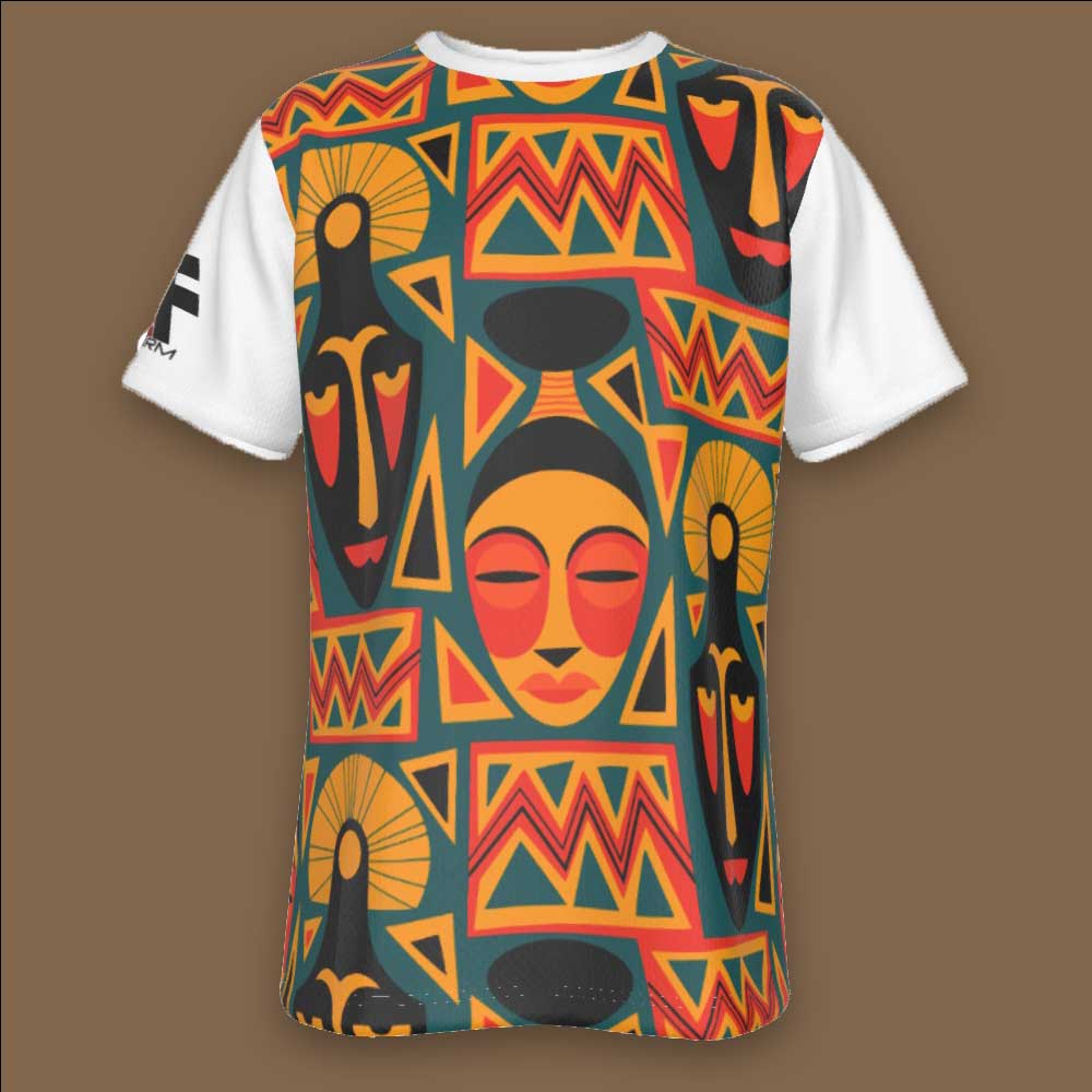 Powerful Afrocentric Men T-Shirt Style For Bold Birdseye