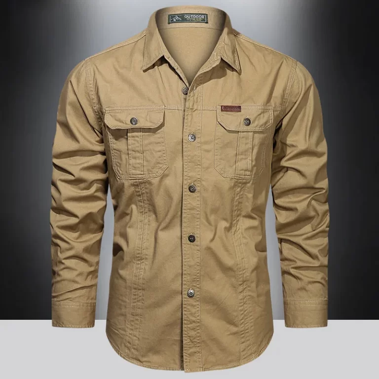 2023-Cargo-Shirt-Men-Long-Sleeve-Casual-Cotton-Shirts-High-Quality-Camisa-Militar-Overshirt-Brand-Clothing-1