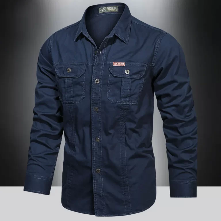 2023-Cargo-Shirt-Men-Long-Sleeve-Casual-Cotton-Shirts-High-Quality-Camisa-Militar-Overshirt-Brand-Clothing-4