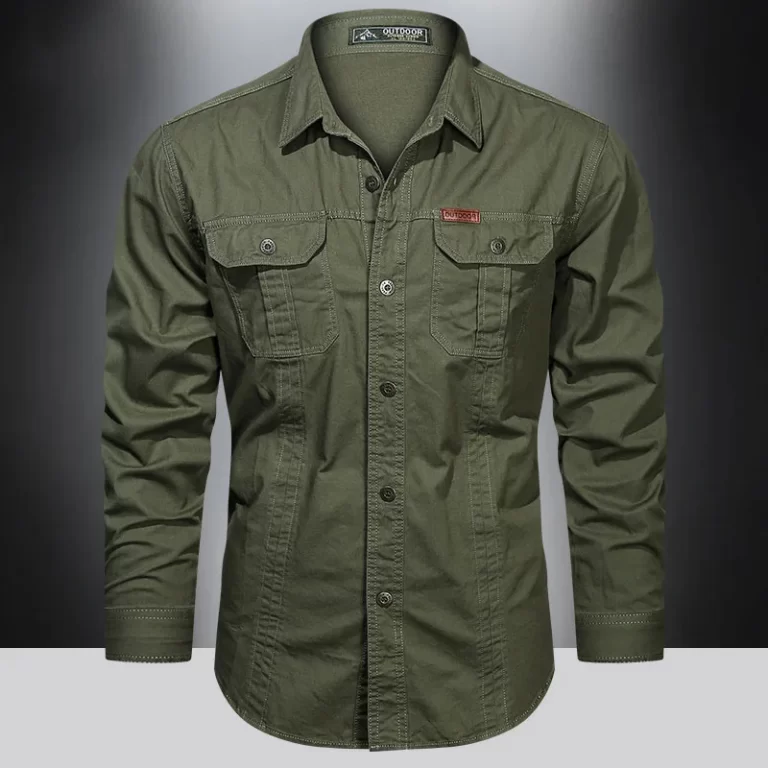 2023-Cargo-Shirt-Men-Long-Sleeve-Casual-Cotton-Shirts-High-Quality-Camisa-Militar-Overshirt-Brand-Clothing