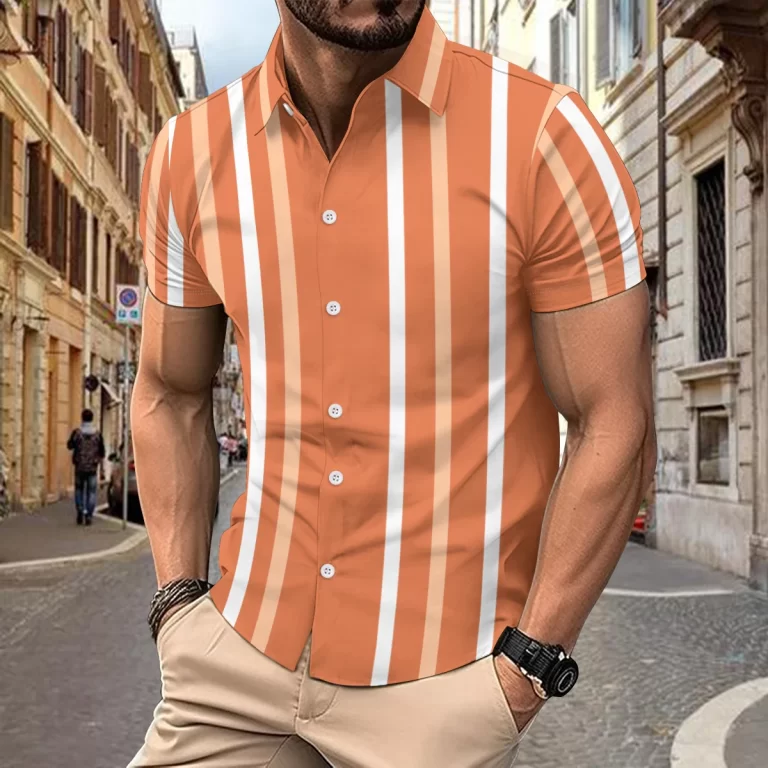 2023-new-summer-men-s-casual-vertical-striped-lapel-shirt-Men-s-slim-fashion-high-quality-2