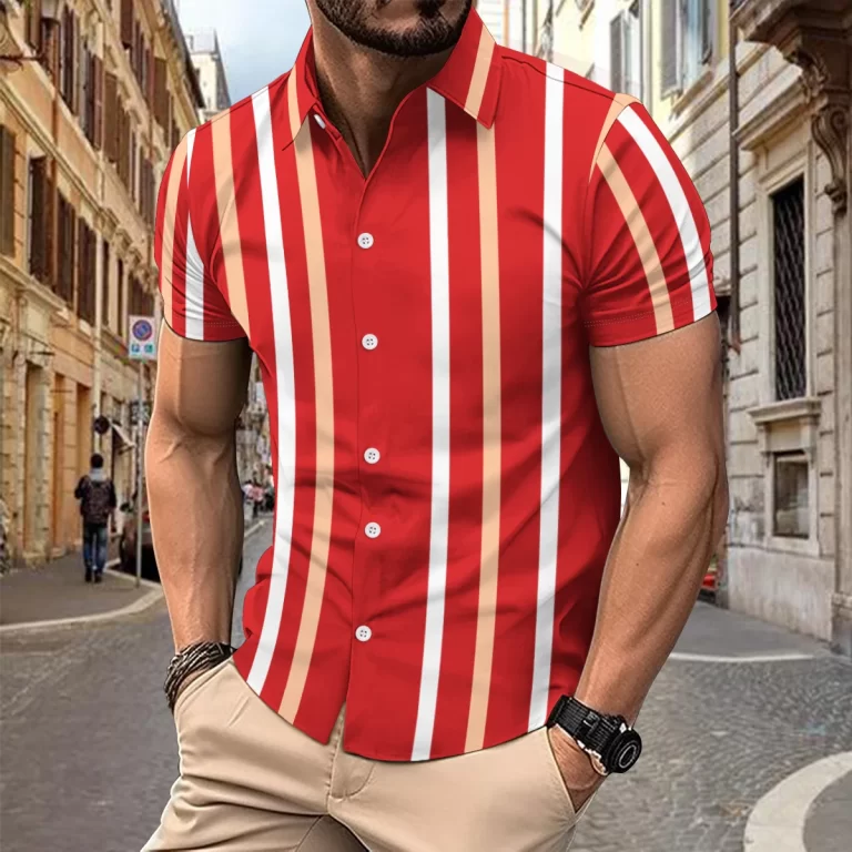 2023-new-summer-men-s-casual-vertical-striped-lapel-shirt-Men-s-slim-fashion-high-quality-5