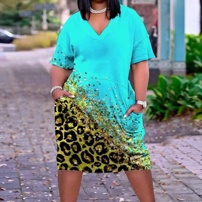 V-Neck-Faith-Midi-Dress-Plus-Size-Striped-Pocket-Design-6