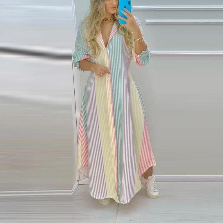 Women-Boho-Printed-Maxi-Dress-Long-Shirts-Summer-4