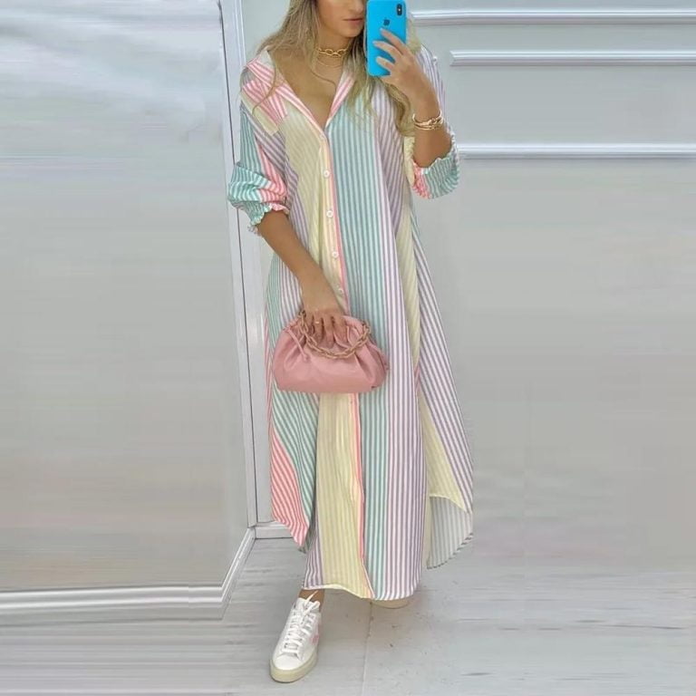 Women-Boho-Printed-Maxi-Dress-Long-Shirts-Summer-5