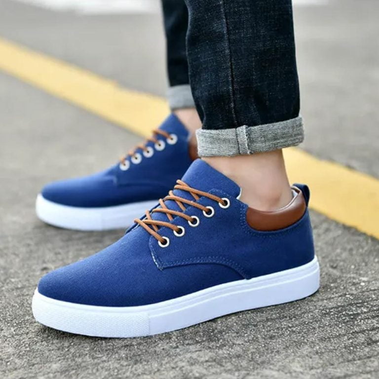 Canvas-Sneakers-Flats-Men-Shoes-Lace-up-Loafers-Fashion-2