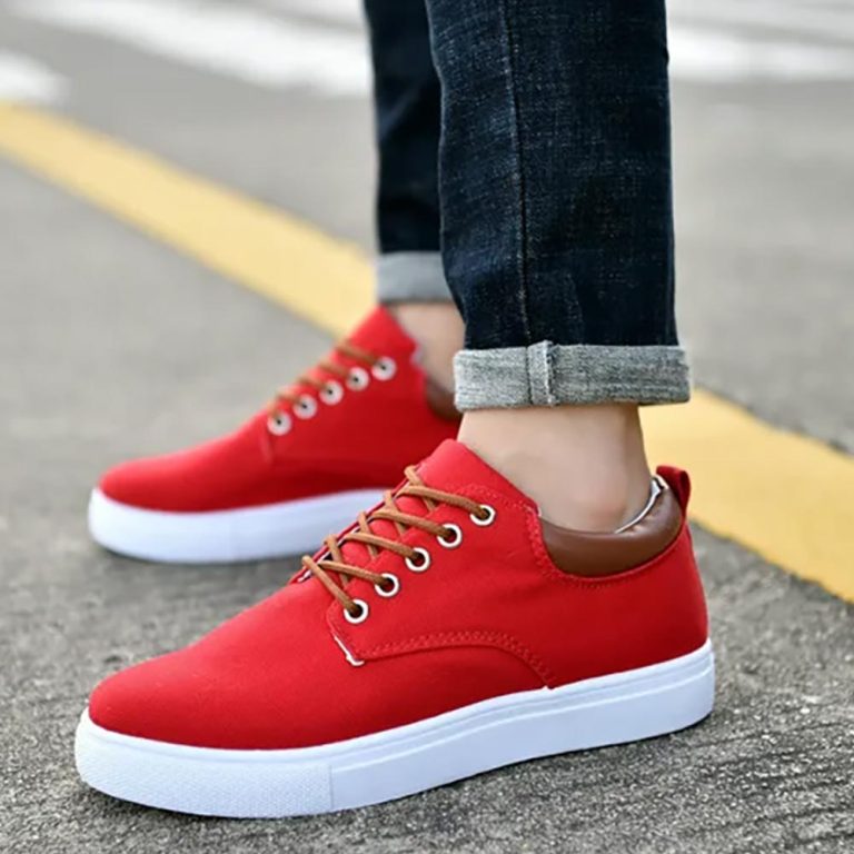 Canvas-Sneakers-Flats-Men-Shoes-Lace-up-Loafers-Fashion-26