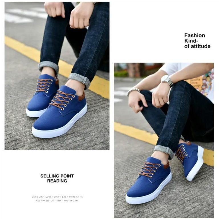 Canvas-Sneakers-Flats-Men-Shoes-Lace-up-Loafers-Fashion-3