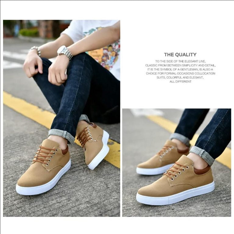 Canvas-Sneakers-Flats-Men-Shoes-Lace-up-Loafers-Fashion-35