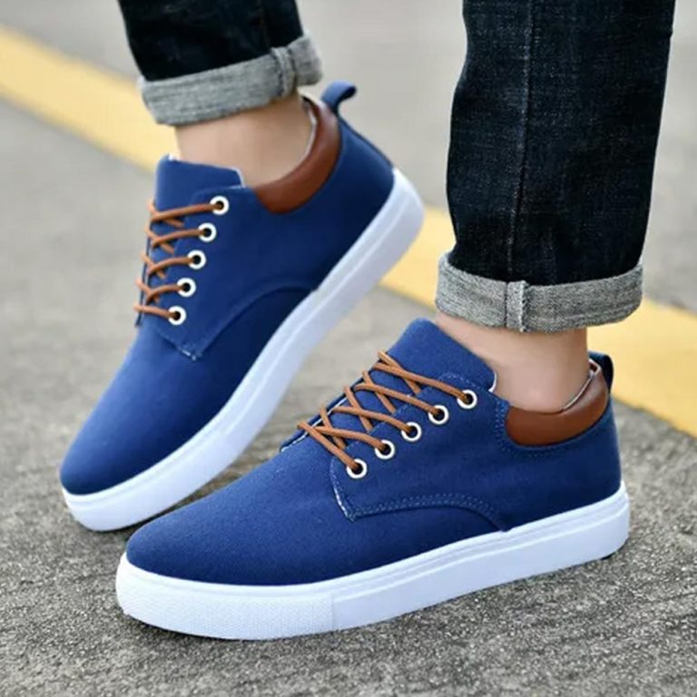 Canvas-Sneakers-Flats-Men-Shoes-Lace-up-Loafers-Fashion-4