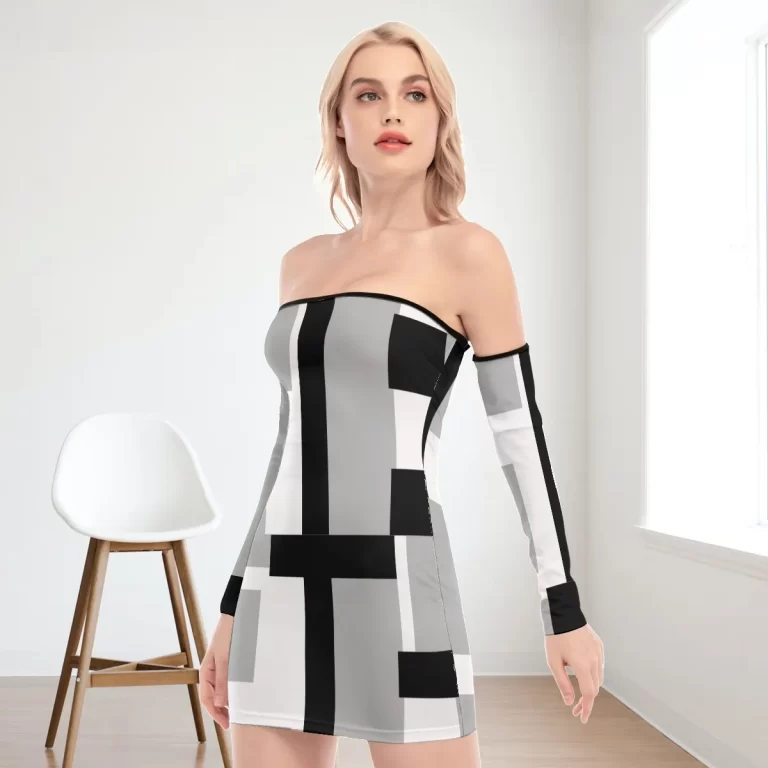 Back Lace-up bodycon mini Sleek and stylish for a night out