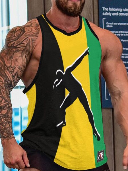 Lightning Bolt Tank Top Men's Next Level Sports Top