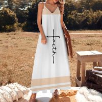 Ankle-length maxi dress Summer Wear Slip Dress BDQ