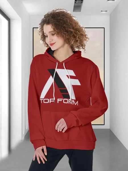 Casual Sporty Women Hoodie Top Form Pullover