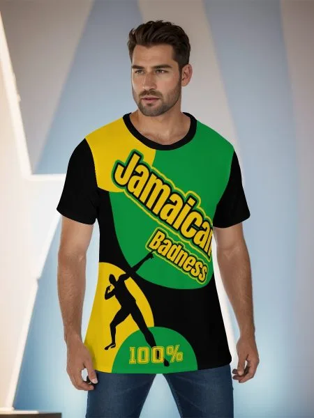 Jamaican Badness Men's T-Shirt O-Neck Island Vibes Only