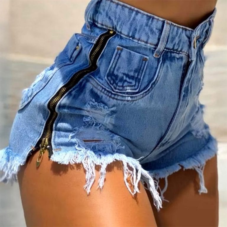 Chic-Urban-Jeans-Shorts-Women-Trousers-2024-High-Waist-Denim-4